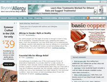 Tablet Screenshot of beyondallergy.com